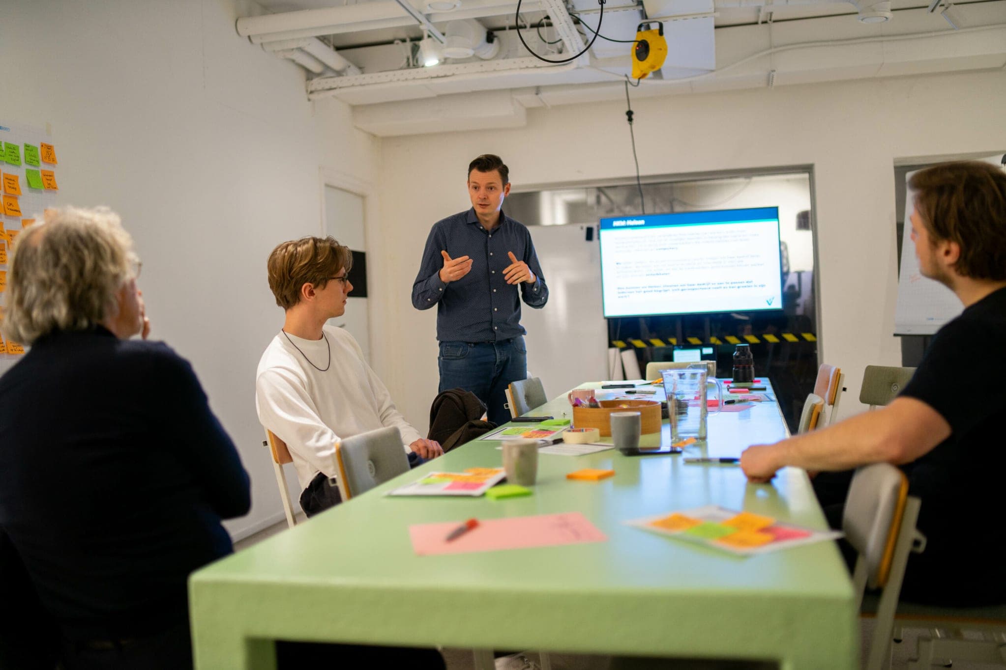 Vitas Kersbergen of Proposition Hero leads a workshop for founders